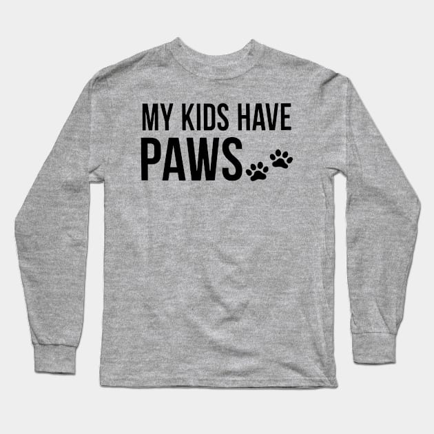 Kids have paws Long Sleeve T-Shirt by Gsweathers